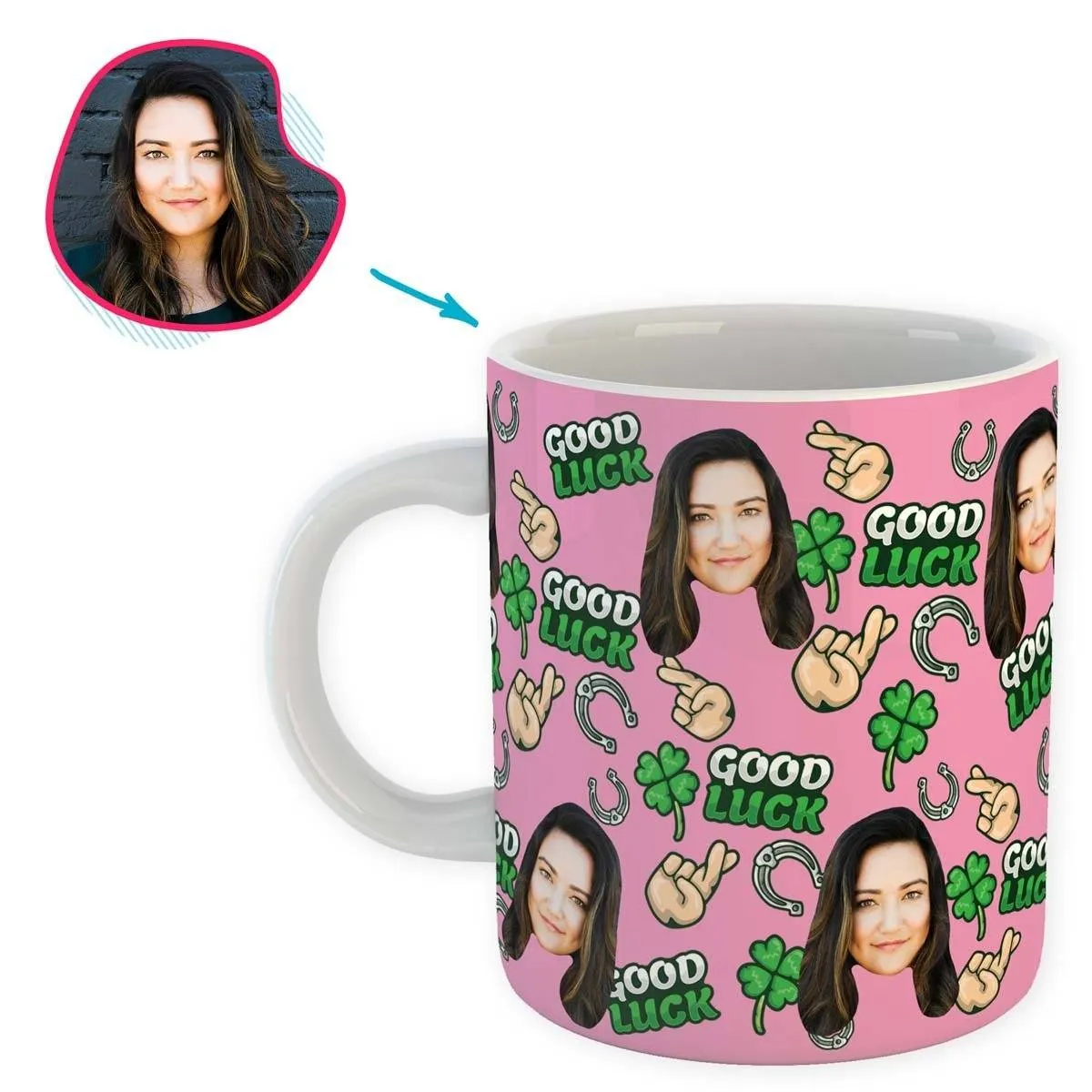 Good Luck Personalized Mug