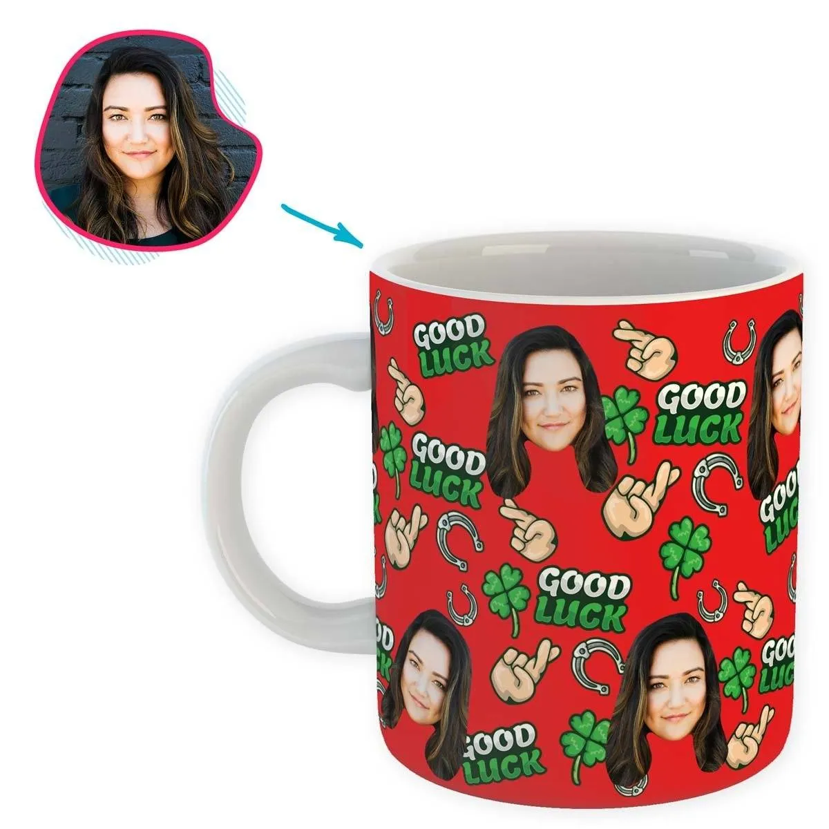 Good Luck Personalized Mug