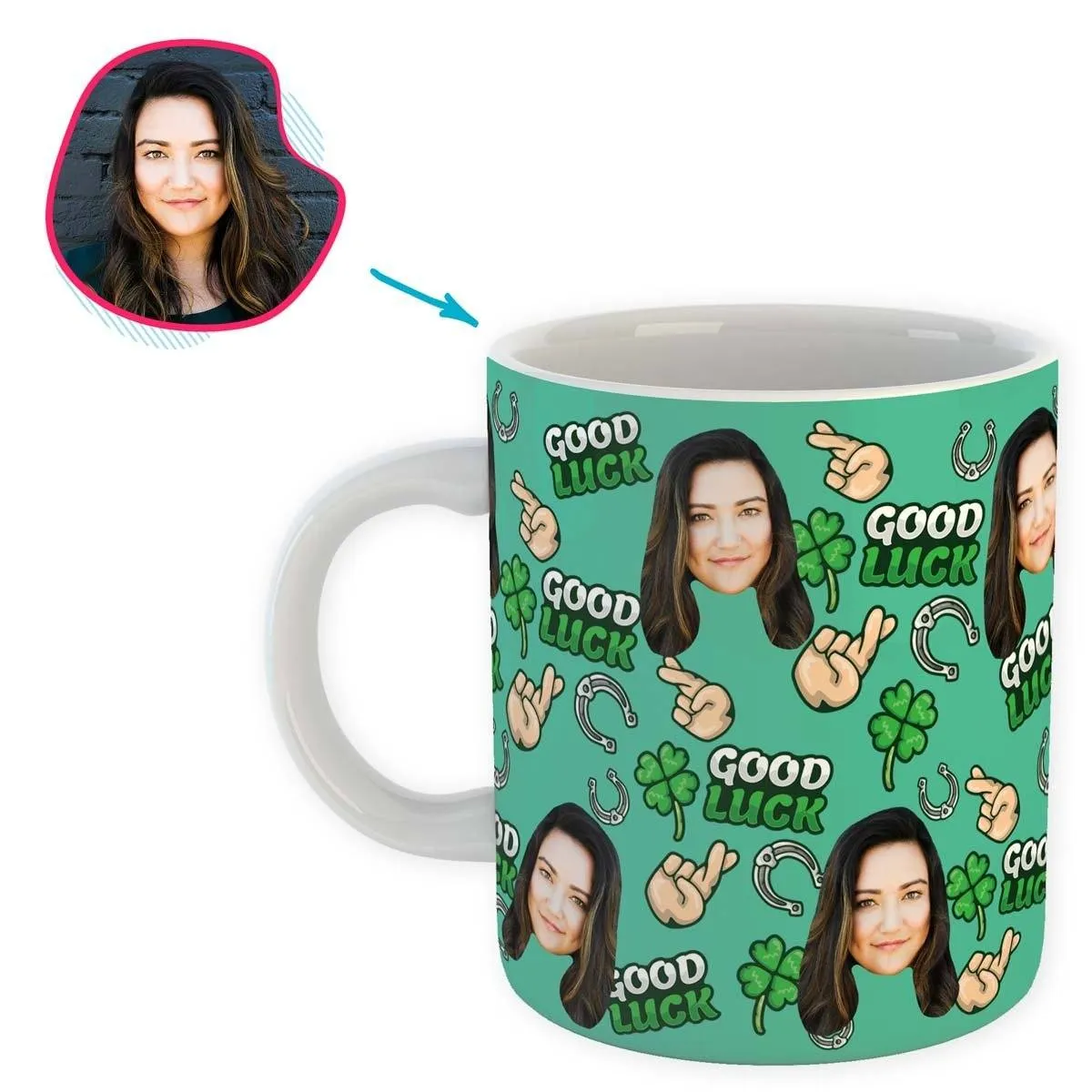 Good Luck Personalized Mug