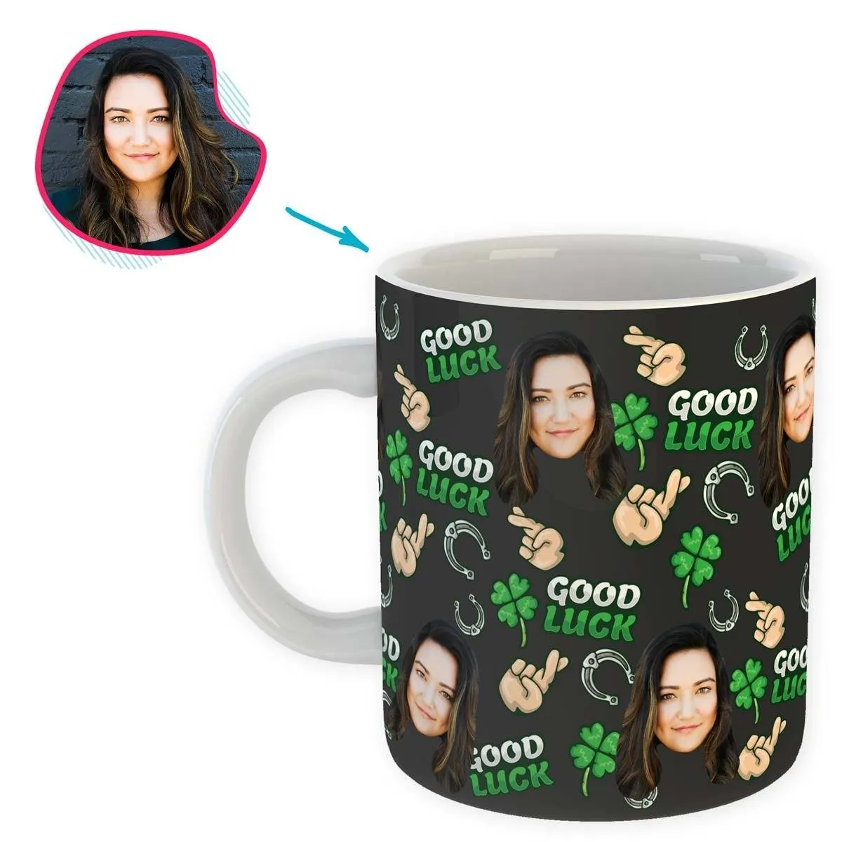 Good Luck Personalized Mug