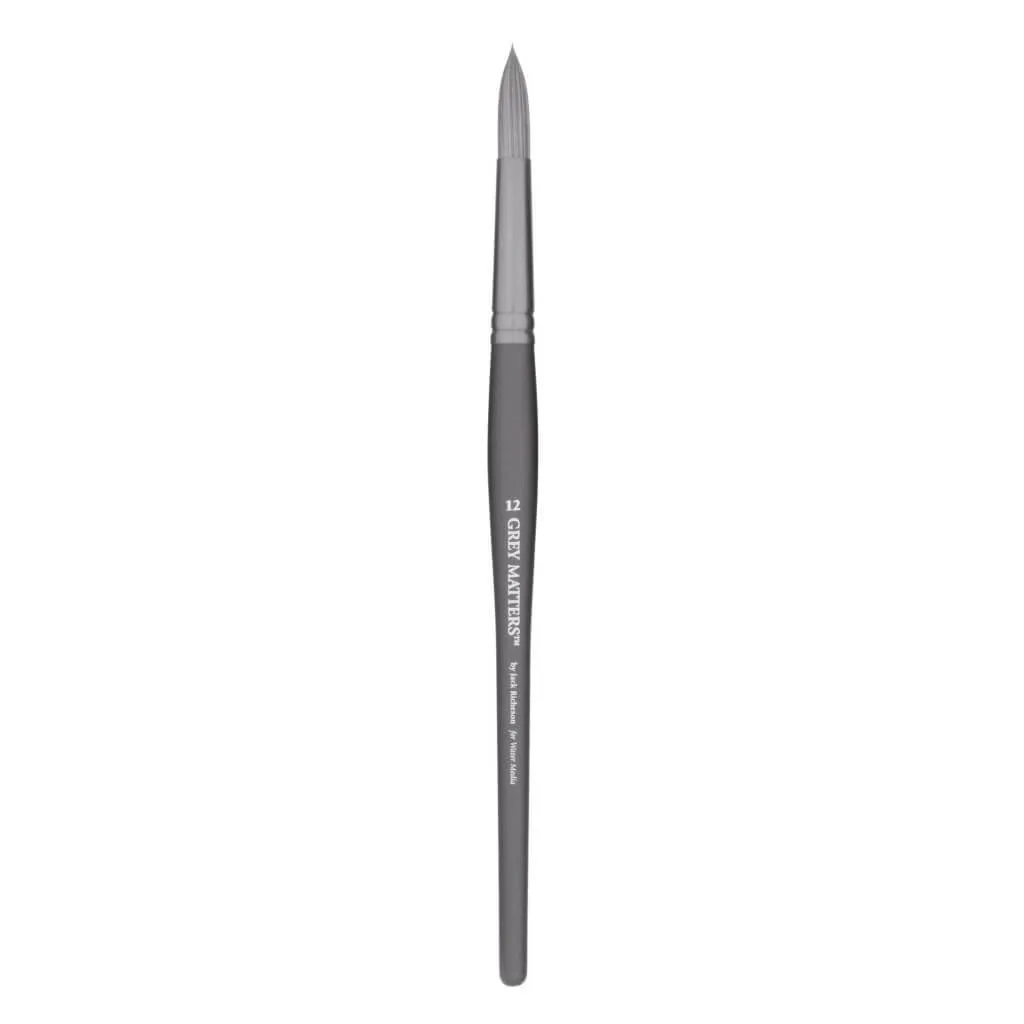 Gray Matters Synthetic Water Media Brush Round