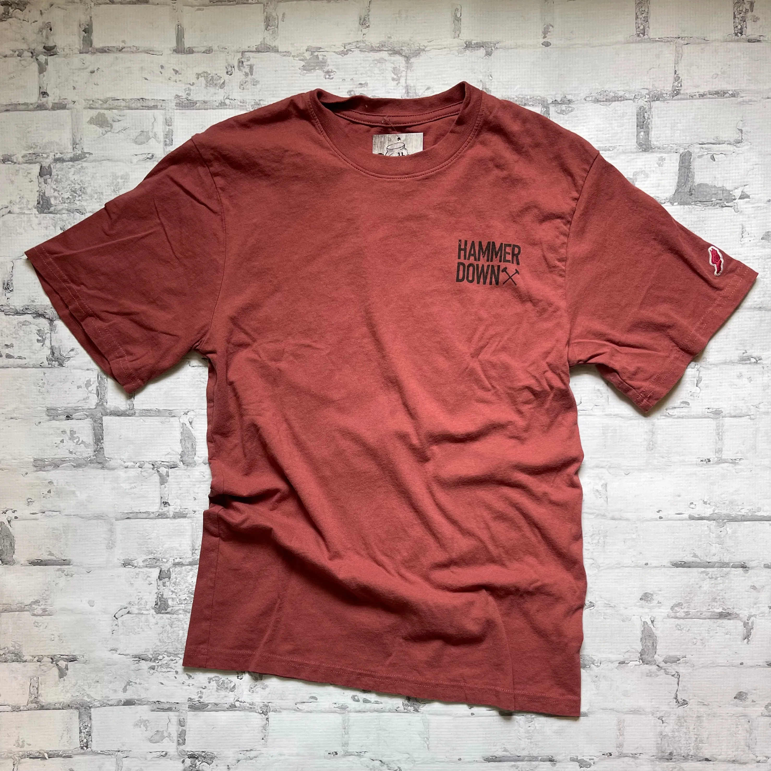 Hammer Down "Hammer Trout" Short Sleeve T-shirt - Crimson