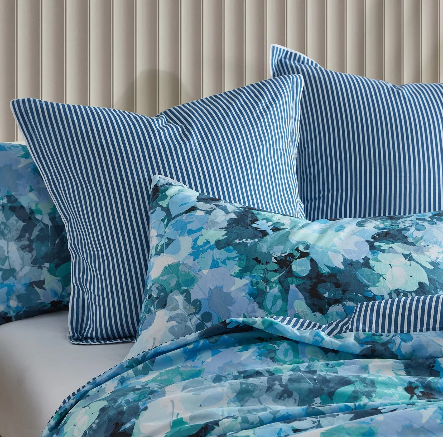 Heather Blue European Pillowcase by Logan and Mason