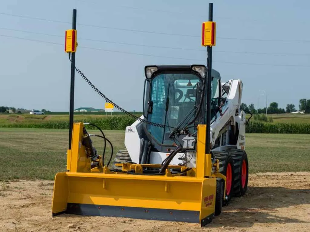 HITCHDOC dual dozer grading box for skid steer loader (NO LASER EQUIPMENT)