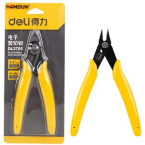 Homdum Electronic Cutting Nippers Deli Flush Cutters Jewellery Cutting Tool Electric Wire Strippers Pliers Size 130 mm