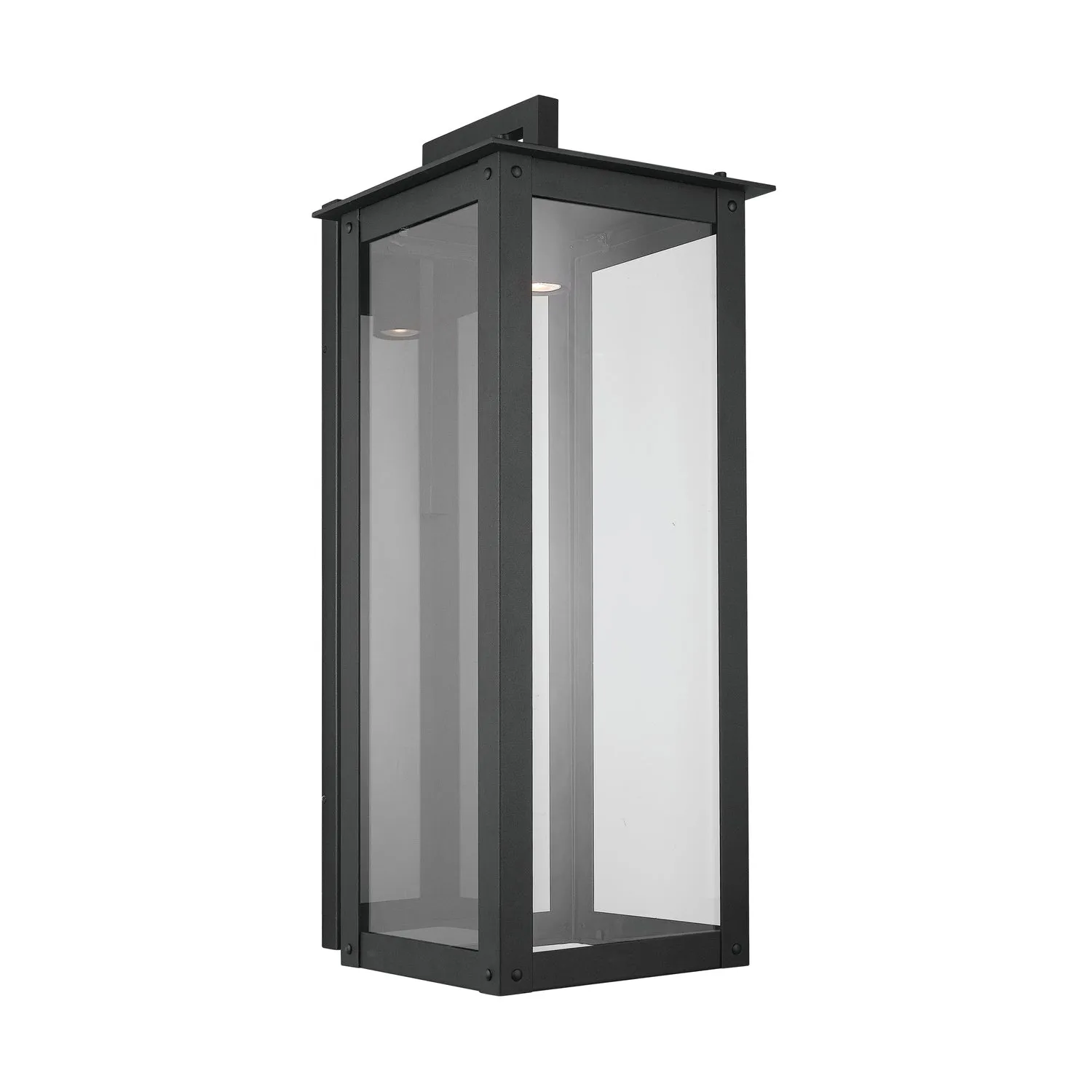 Hunt Coastal Outdoor Wall Lantern - Extra Large 36" - Black - Night Sky