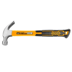 INGCO 8oz Claw Hammer Super Select with Fiberglass Handle, Drop-forged Hammerhead for Heat Treament | HCHS8008