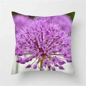 Japanese Flower Pillowcase And White Dandelion Pillowcase Decoration