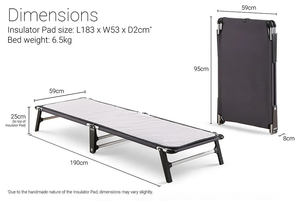 Jay-Be Lite Folding Bed with e-Fibre™ Insulator Pad