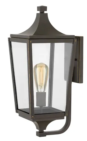 Jaymes Medium Wall Mount Lantern in Oil Rubbed Bronze