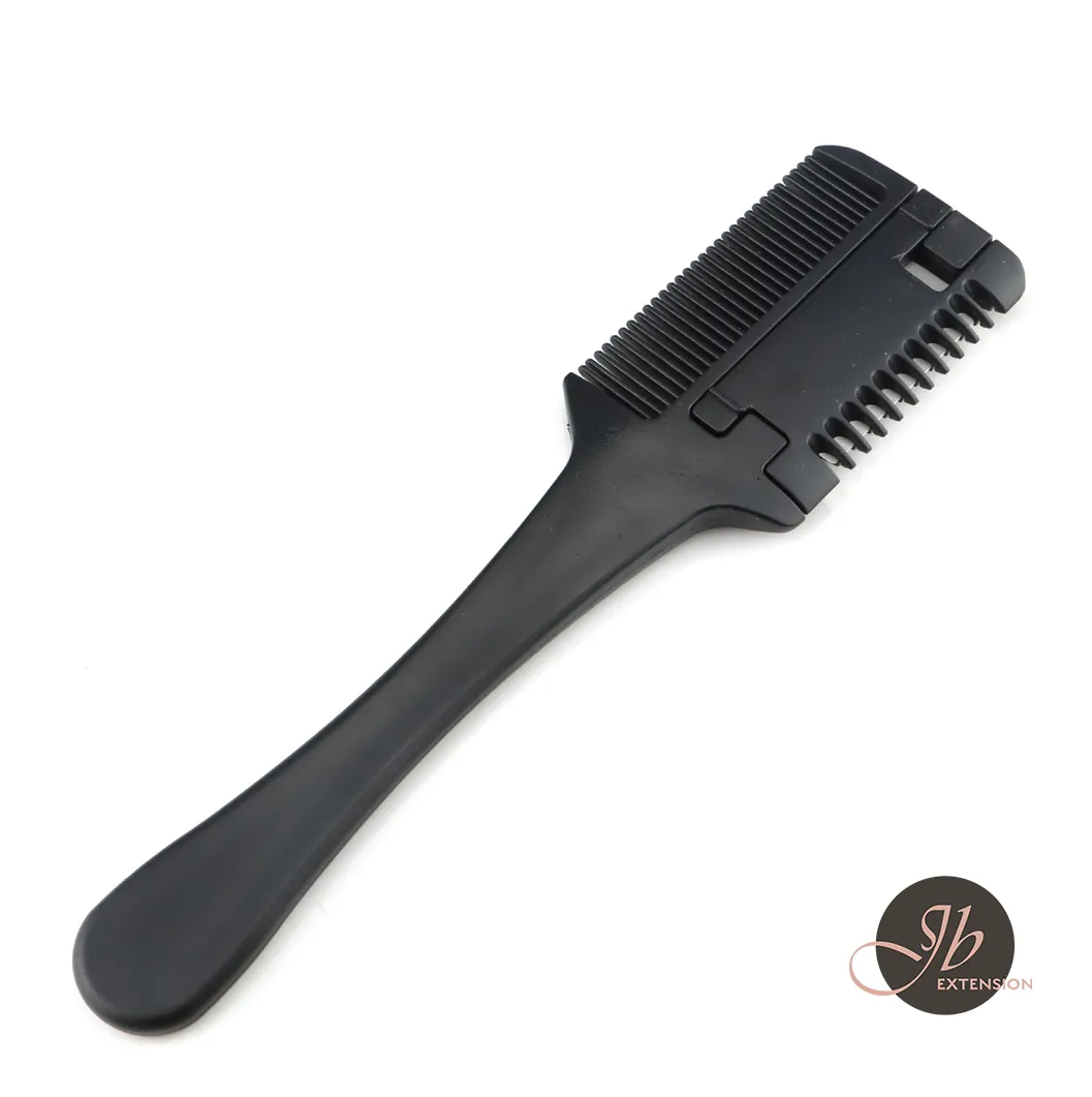 JBextension Trimmer Brush Hair Thinning Comb, Razor Combs for Women, Double Edge Hair Razor Comb Slim Hair Cutting Tool for Home and Salon Trimmer Comb 1 Pack