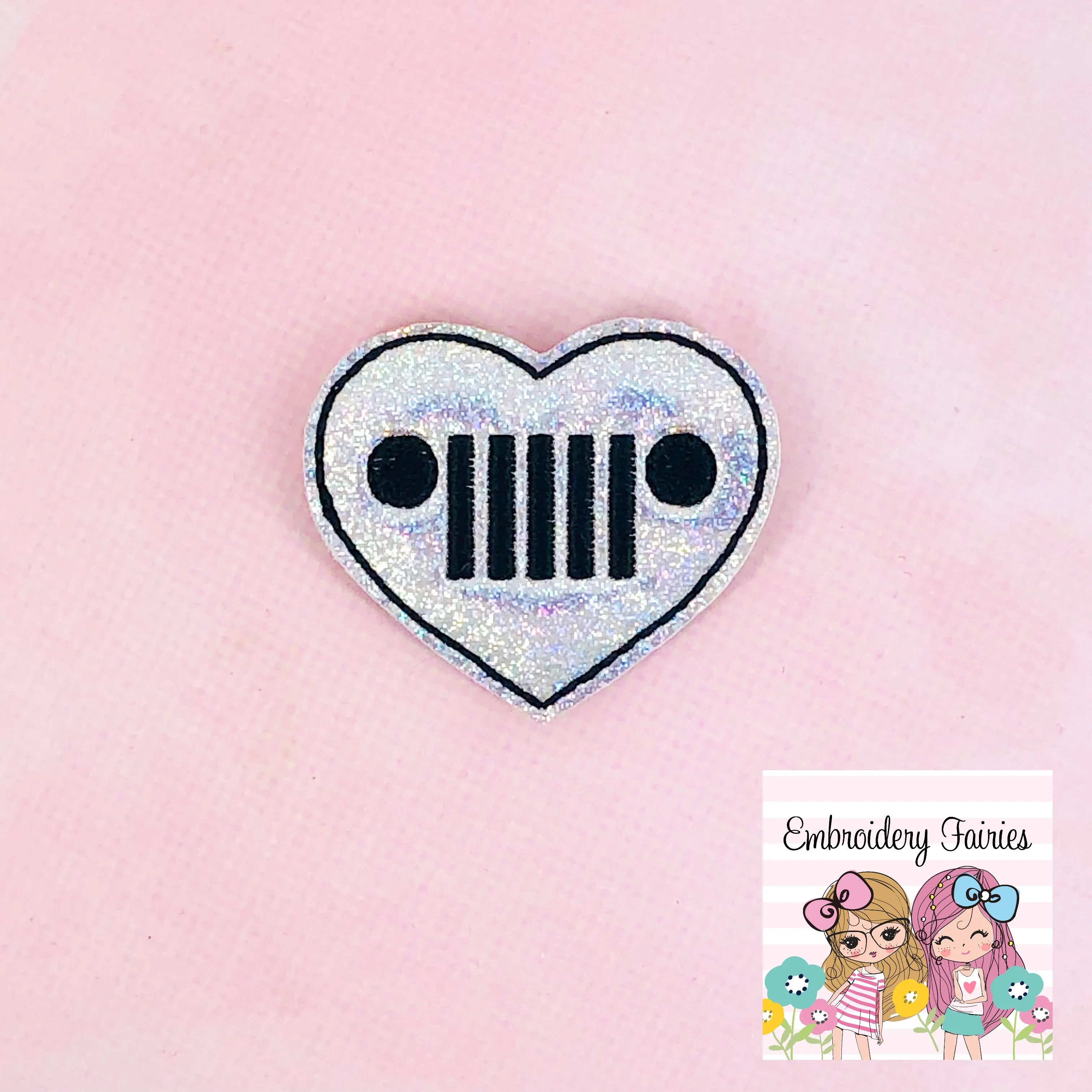 Jeep Heart Feltie Design