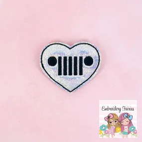 Jeep Heart Feltie Design