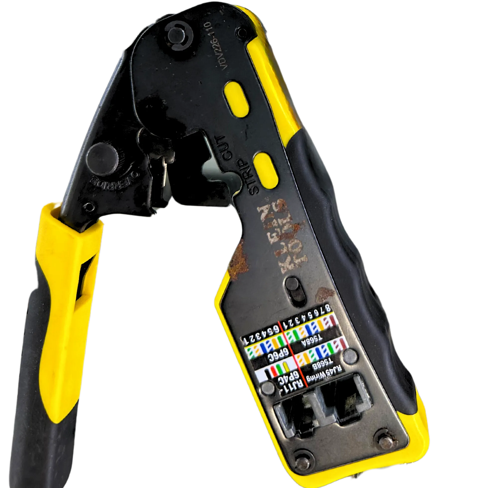 Klein Tools VDV226-110 Ratcheting Modular Data Cable Crimper