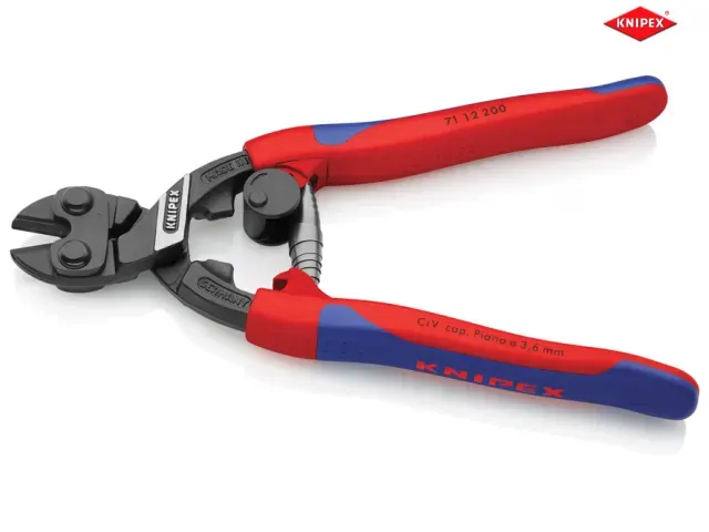 Knipex 71 12 200 200mm (8in) CoBolt® Bolt Cutter Multi-Component Grip