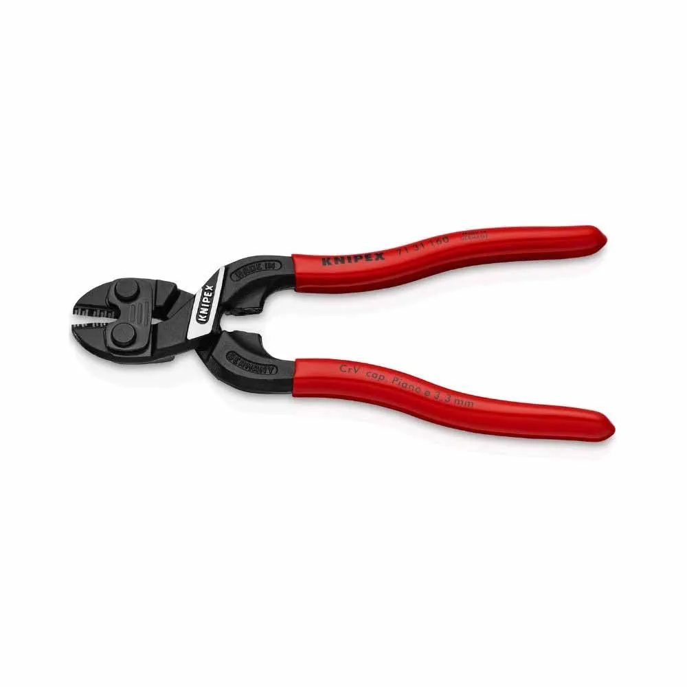 Knipex Tools 71 31 160 6 1/4'' CoBolt S Cutters w/ Notched Blade