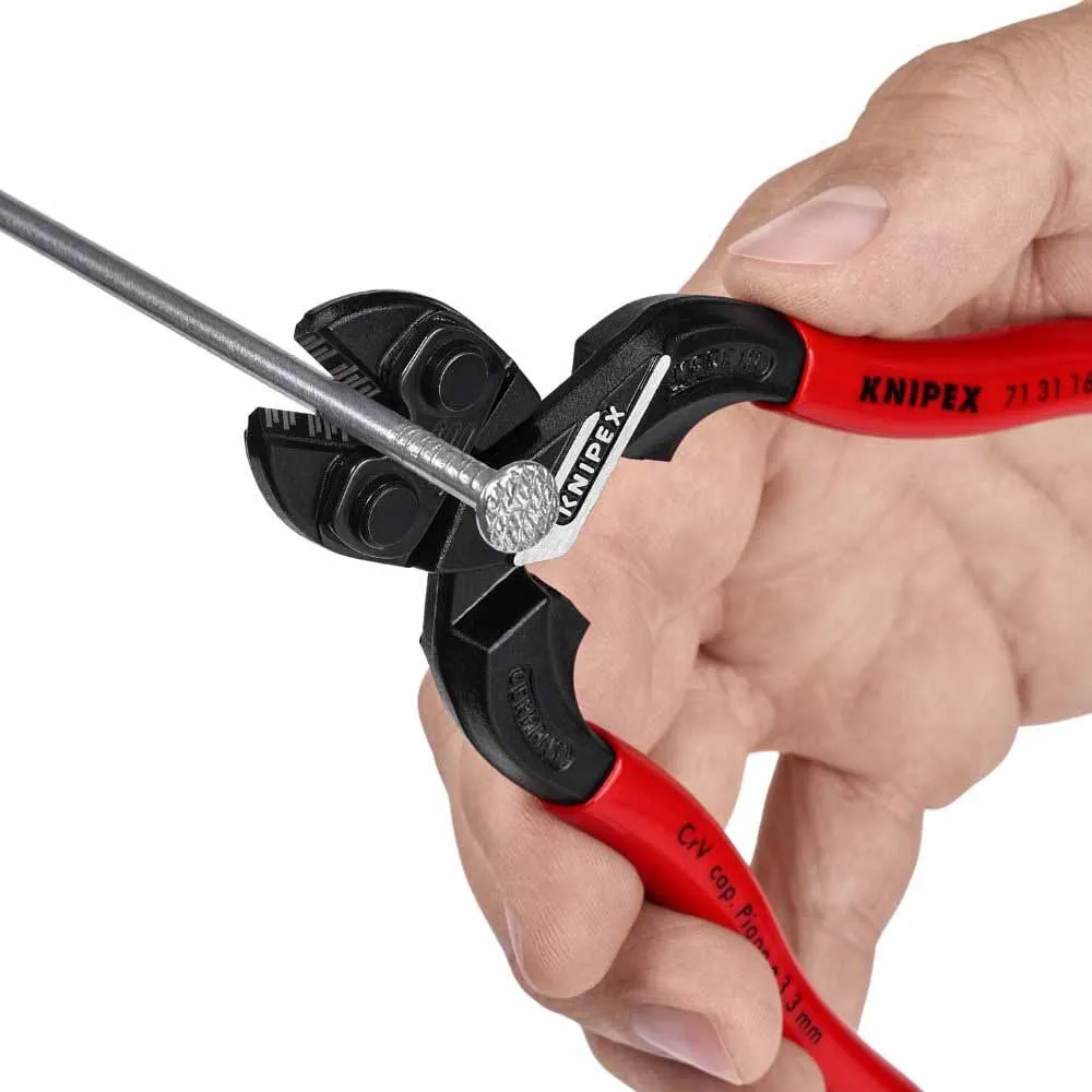 Knipex Tools 71 31 160 6 1/4'' CoBolt S Cutters w/ Notched Blade