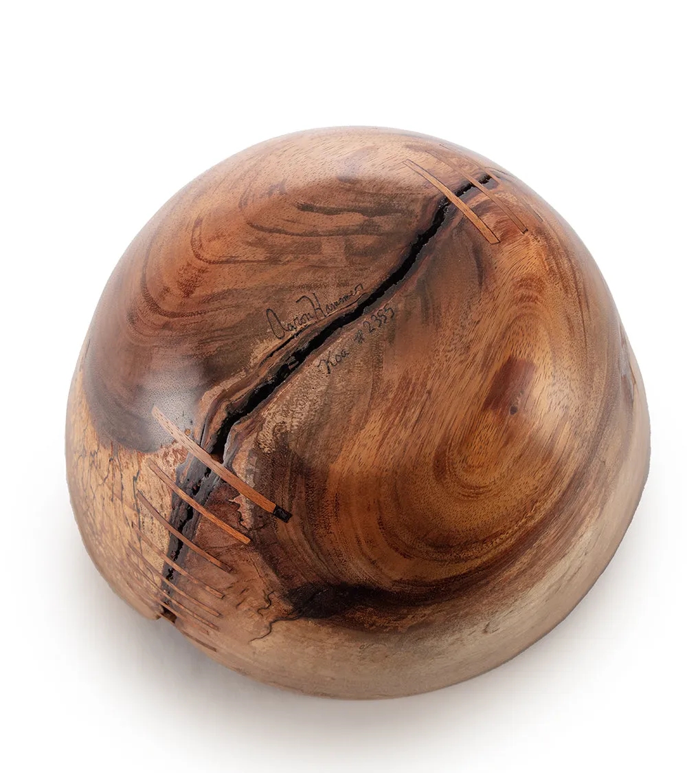 Koa Hearts Bowl #2355 by Aaron Hammer