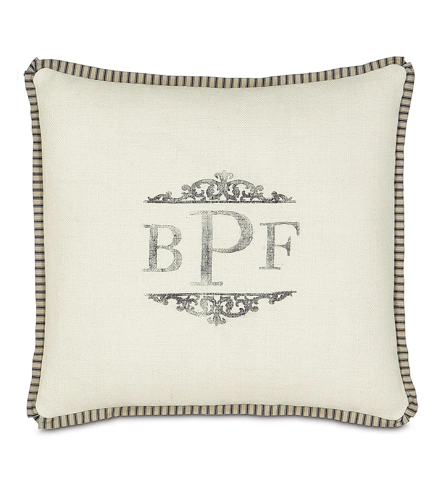 La Maison Inkwell Monogram Throw Pillow Cover 20x20