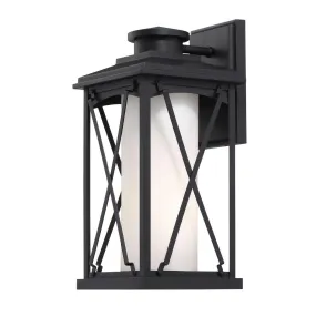 Lansdale 16 in. Outdoor Wall Lantern Matte Black Finish