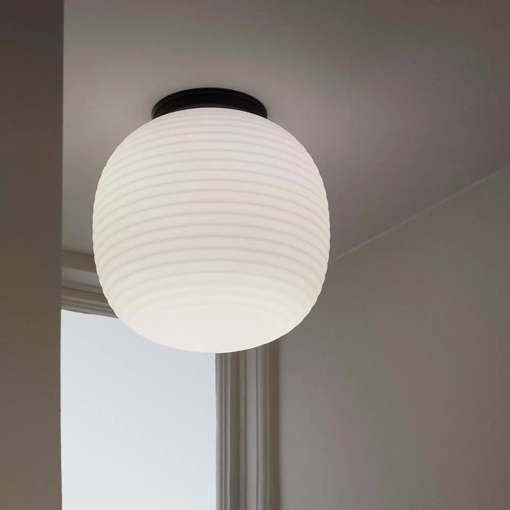 Lantern globe ceiling light