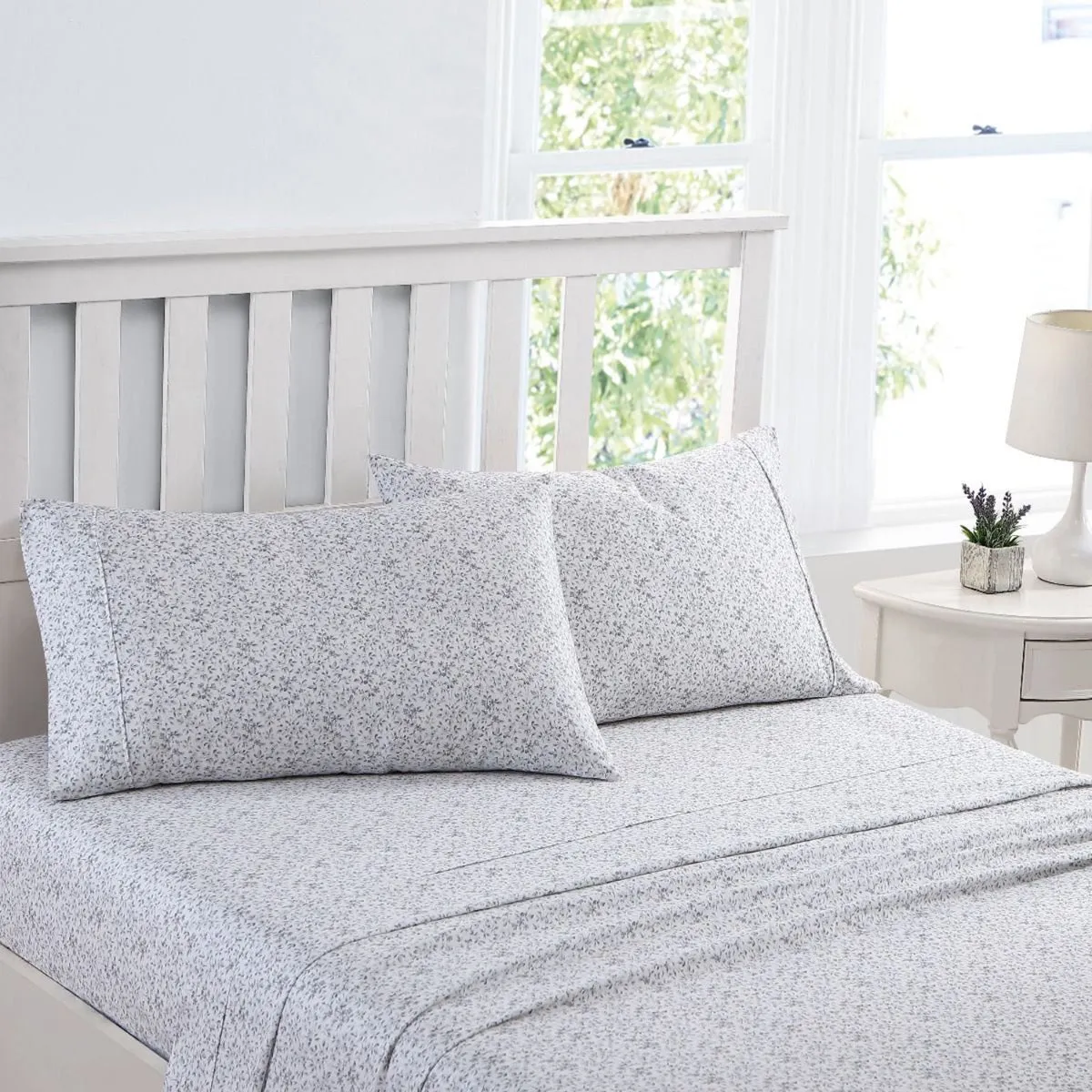 LAURA ASHLEY Tierney BLUE-PEARL Sheet Set