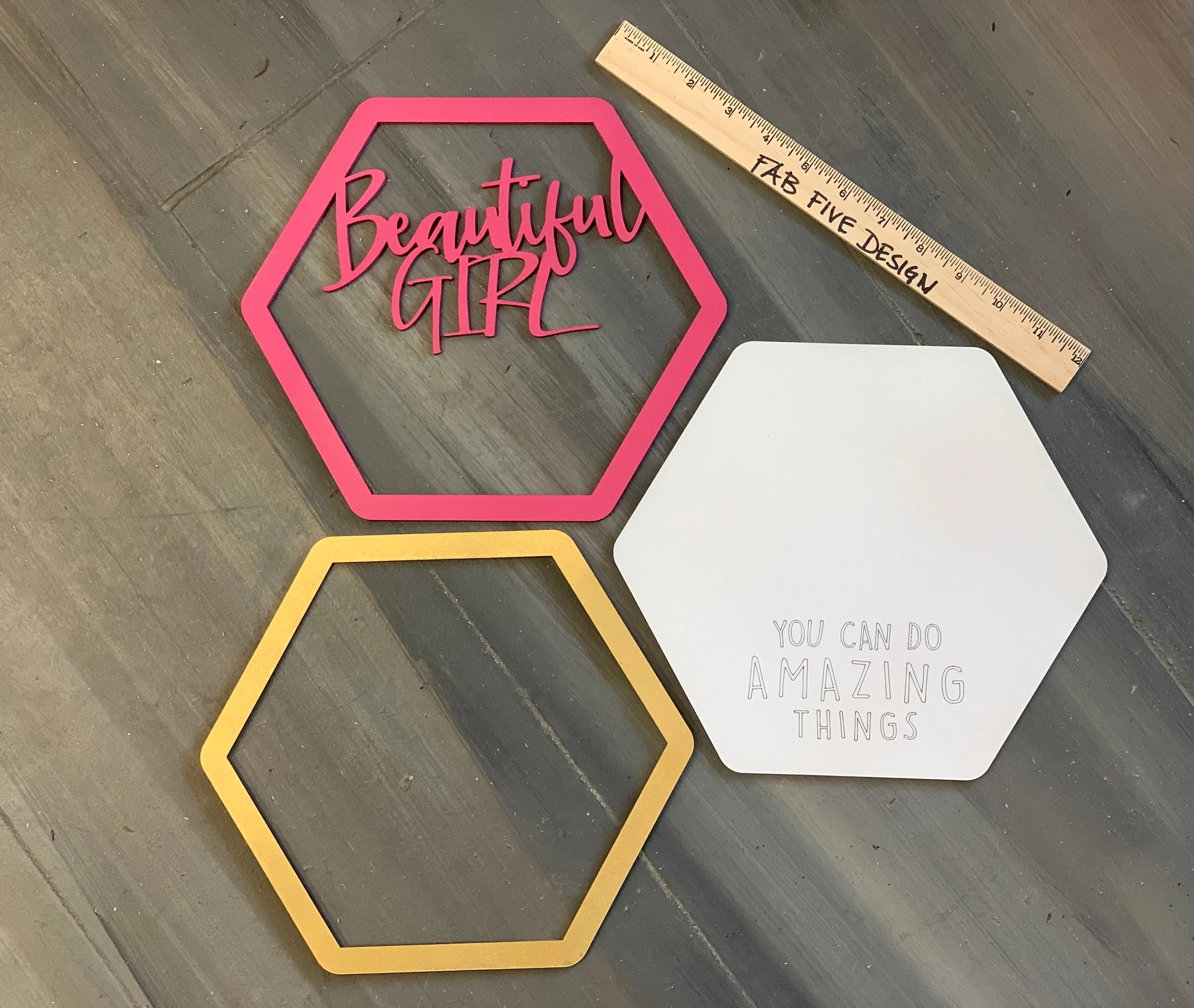 Layered Sign: Beautiful Girl You Can Do Amazing Things SVG File Laser Glowforge