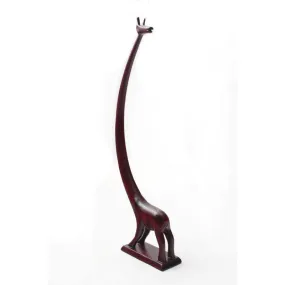 LAZY GIRAFFE  - Hand Carve Wooden Brush Rack-Stand