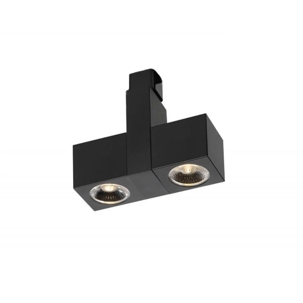 LED Dual Square Track Head 24W 2000 Lumens 3000K, Halo, 24°, Black