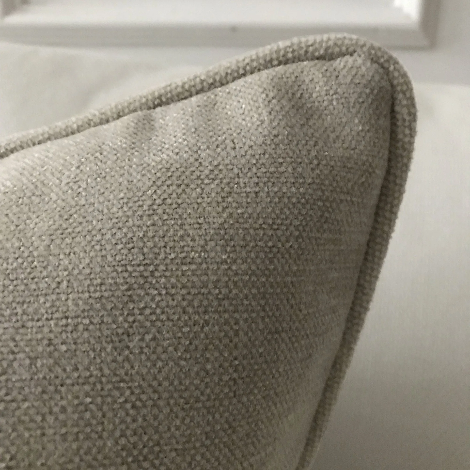 Light Gray Textured Solid Standard Sham 20x27