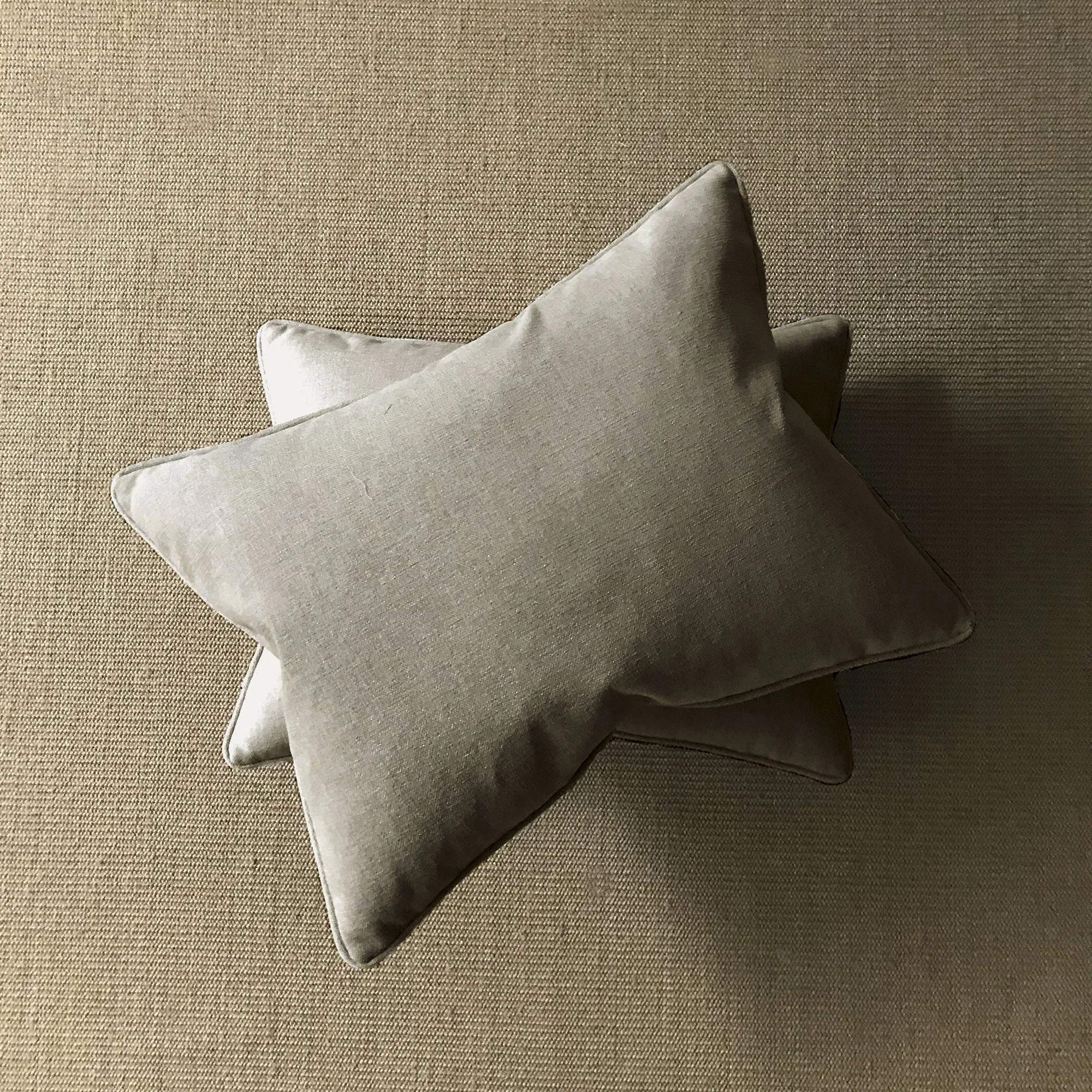 Light Gray Textured Solid Standard Sham 20x27