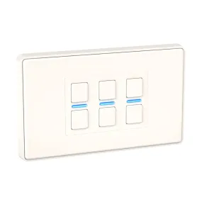 Lightwave LP23MK2 Smart Dimmer with Energy Monitoring, 3 Gang, White Works with Alexa, Google Assistant, HomeKit. iOS & Android Compatible