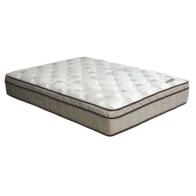 Lilium White/Brown 13" Euro Pillow Top Mattress, Full