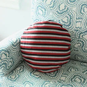 Lurik Round Striped Decorative Round Pillow Cover 16", Circle Pillow