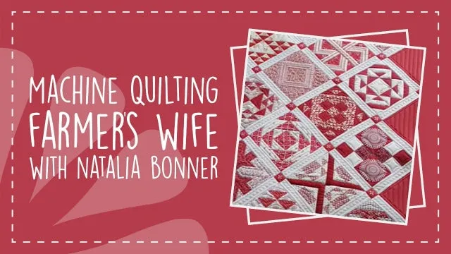 Machine Quilting A Farmer's Wife Quilt