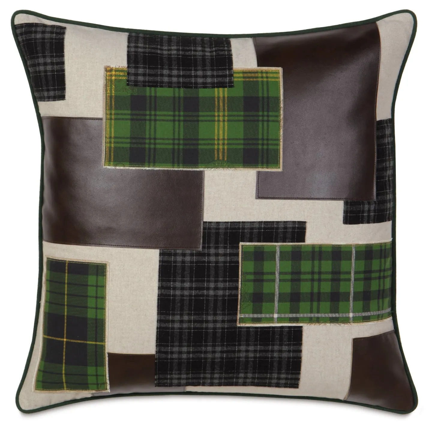 Malcolm Plaid Patchwork Euro Sham 27x27