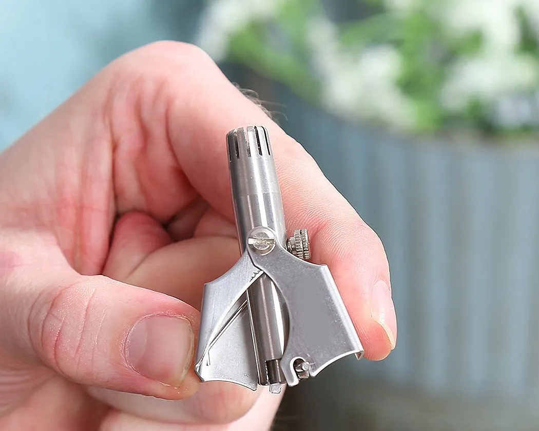 Manual Stainless Steel Nose Hair Trimmer