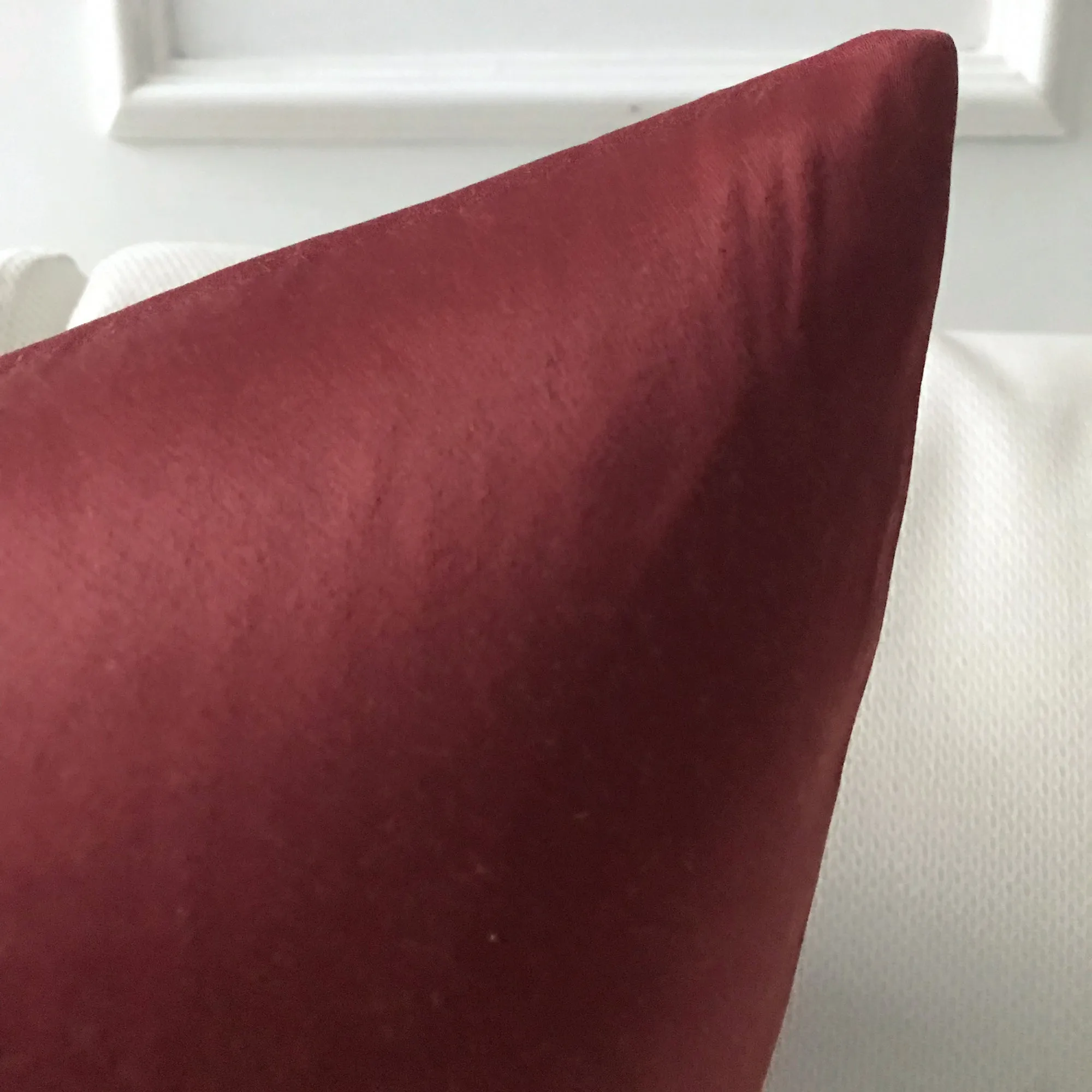 Merlot Solid Throw Pillow Cover 24x24