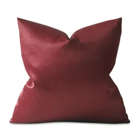 Merlot Solid Throw Pillow Cover 24x24