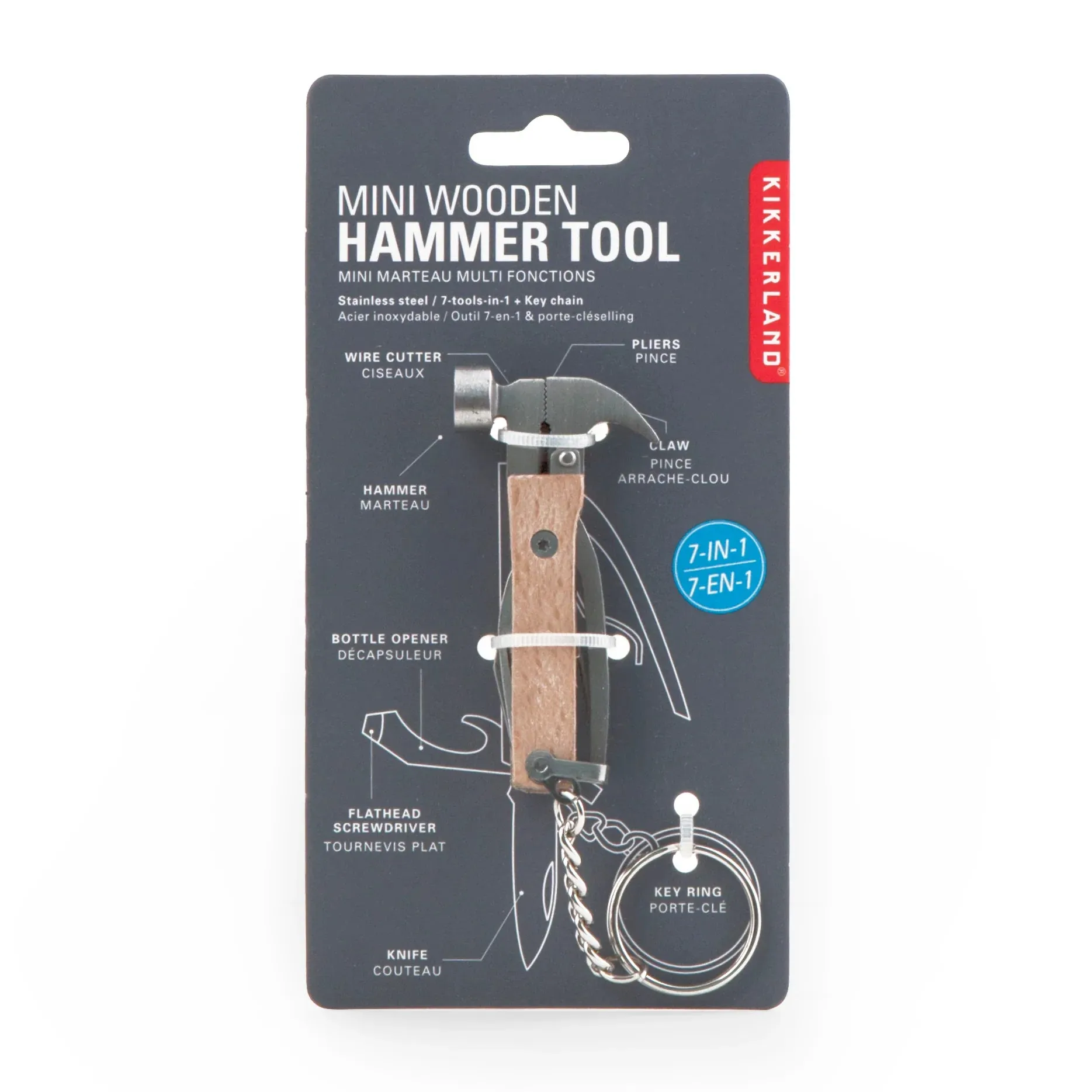 Mini Wooden Hammer Multi Tool