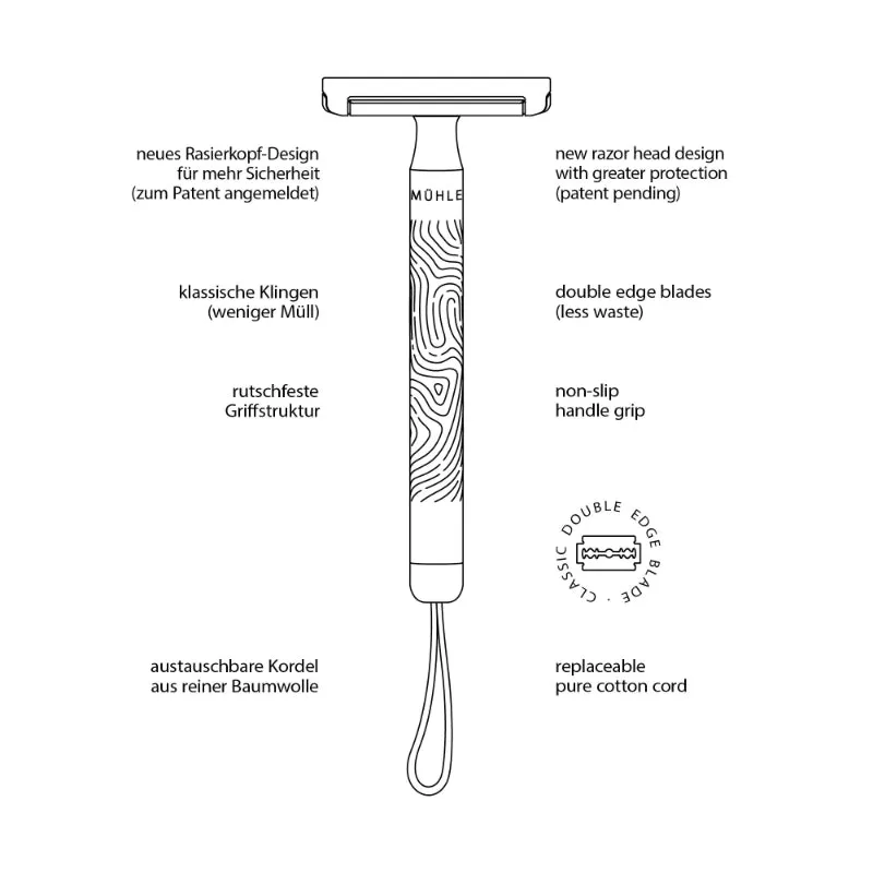 MUHLE Companion Razor, Coral