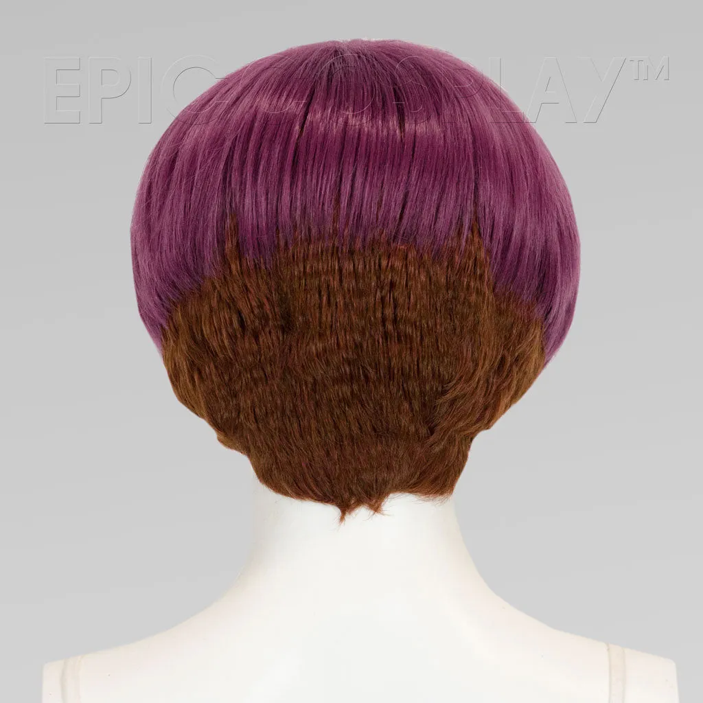 Nike - Dark Plum Purple (Light Brown Undercut) Wig