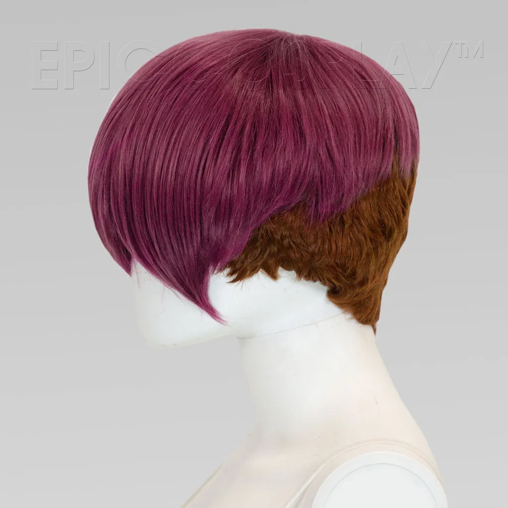 Nike - Dark Plum Purple (Light Brown Undercut) Wig