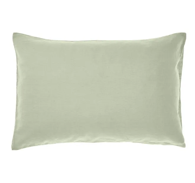 Nimes Linen Standard Pillowcase Wasabi