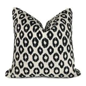 Nola Black Cream Animal Dots Pillow Cover (Fabric by the Yard available)