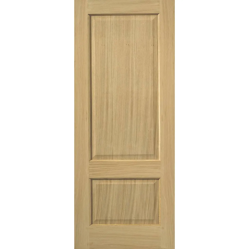 Oak Trent 2 Panel Absolute Evokit Pocket Door - Prefinished