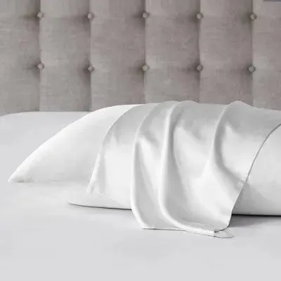 Open Box - Standard Mulberry 100% Silk Pillowcase White