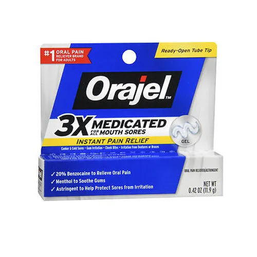 Orajel Mouth Sore Pain Relief Gel 0.42 oz By Orajel