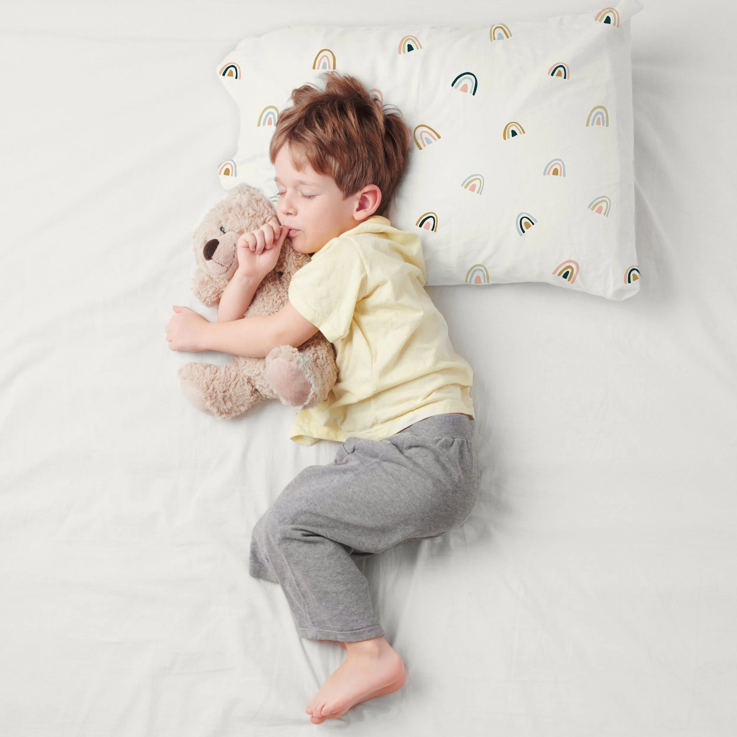 Organic Toddler Pillowcase - Rainbow