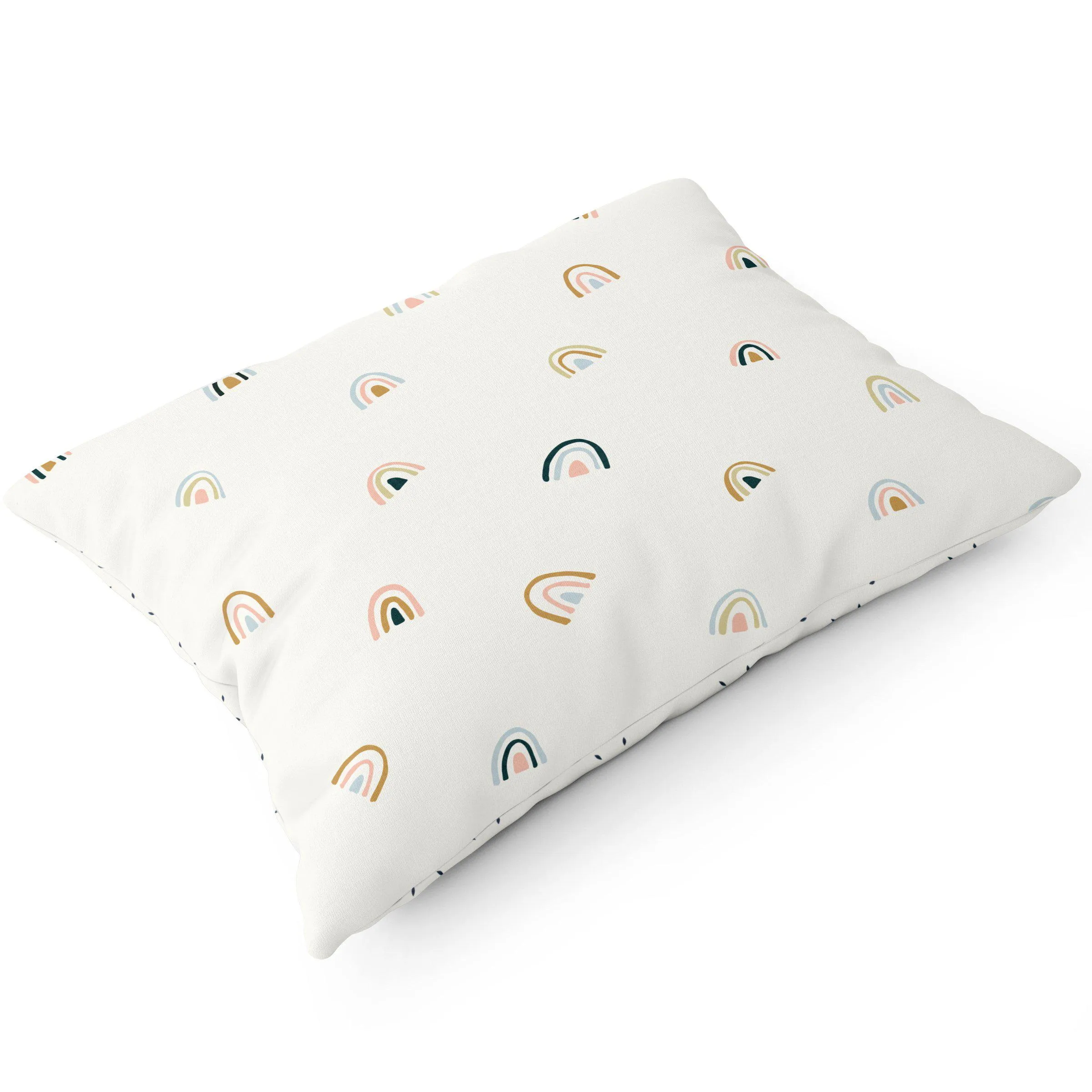 Organic Toddler Pillowcase - Rainbow